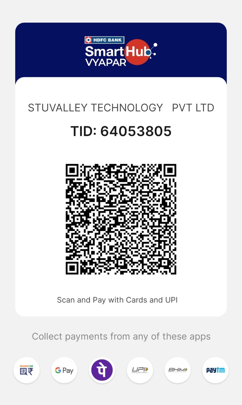 HDFC Bank QR